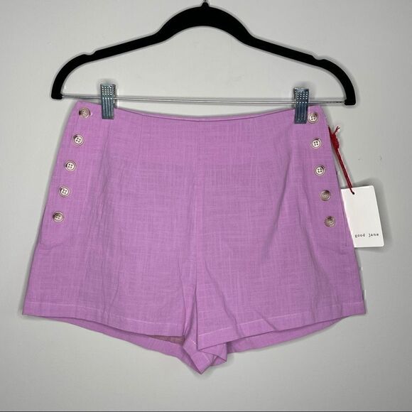 The Good Jane Amber Shorts Lilac Size Small NWT - Picture 2 of 13